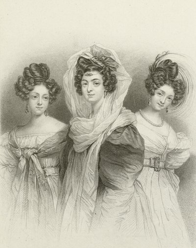 Three Beauties by Henri Grevedon